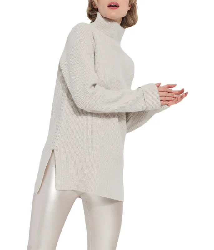 Canela Cozy Rib Pullover Deep Alabaster Thick Cable Knit