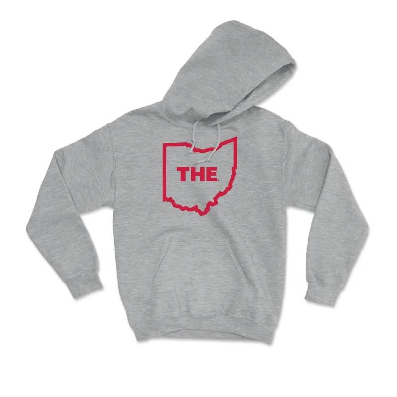 Sport Grey Women's Lacrosse The Hoodie - Madeline Barhorst Hoodie with Elastic Cuffs Stretchable Comfortable