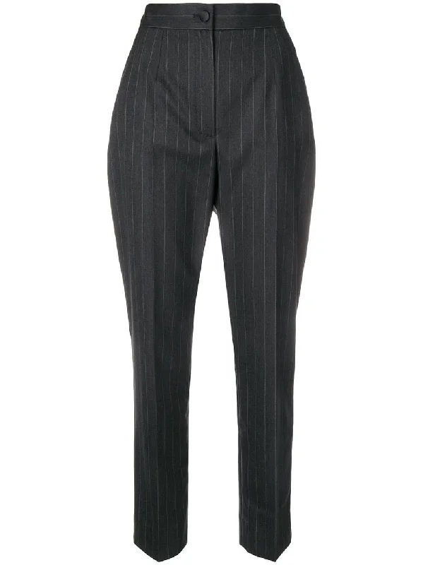 classic pinstriped trousers Trousers Velvet Soft