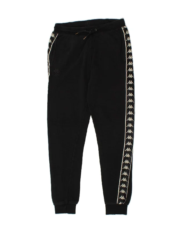 KAPPA Womens Graphic Tracksuit Trousers Joggers UK 12 Medium Black Cotton Trousers Designer Luxury KAPPA Womens Graphic Tracksuit Trousers Joggers UK 12 Medium Black Cotton Trousers Designer Luxury