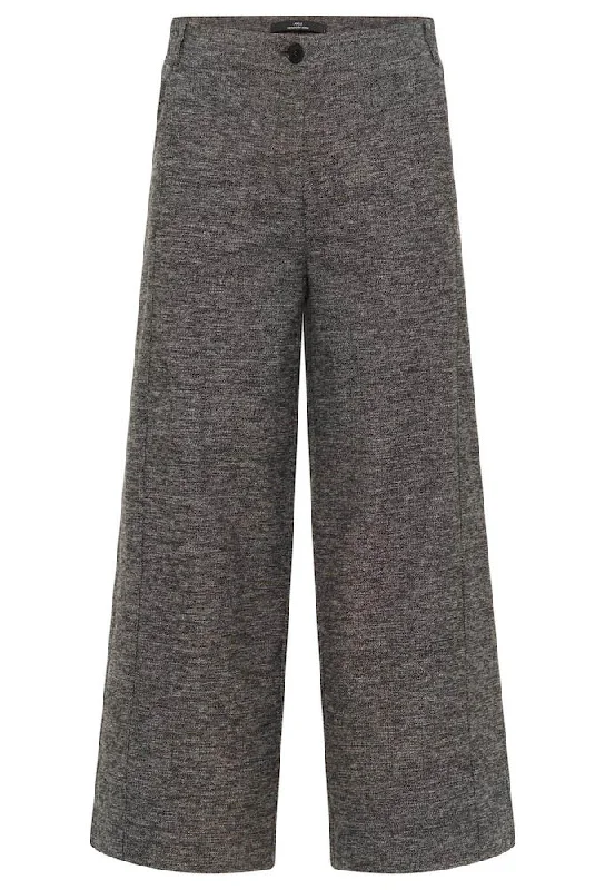 LANIUS 13966 Culotte trousers 185 dark grey melange women Trousers Yoga Stretchy