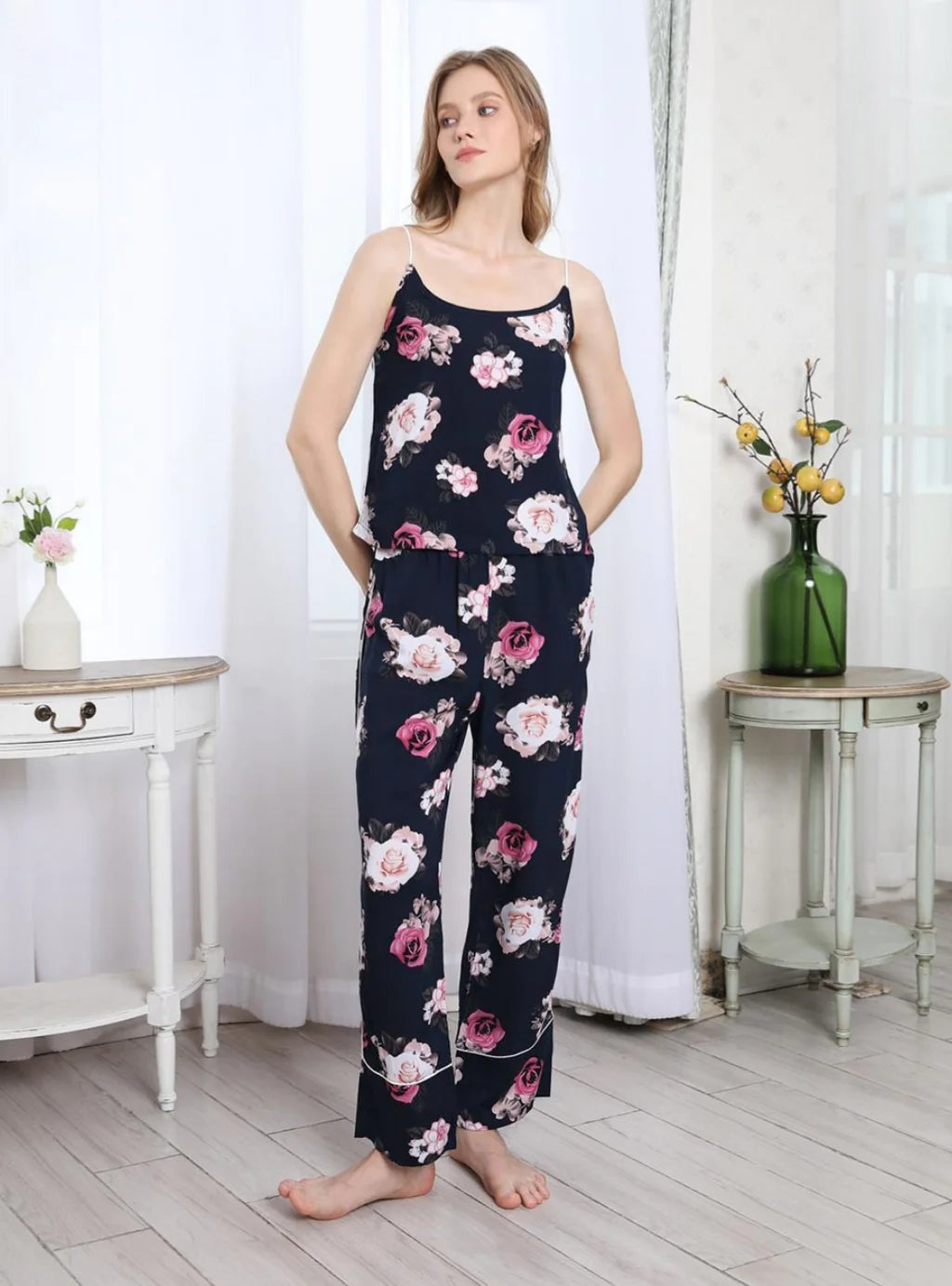 FASHION CAMISOLE TROUSERS AND PAJAMAS SUIT Trousers Exclusive Limited