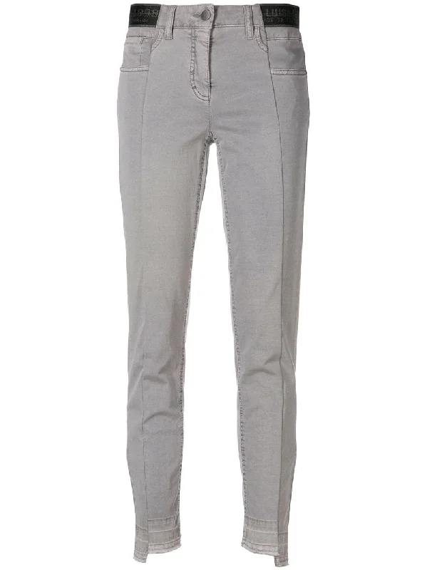 slim panelled trousers Trousers chic elegant