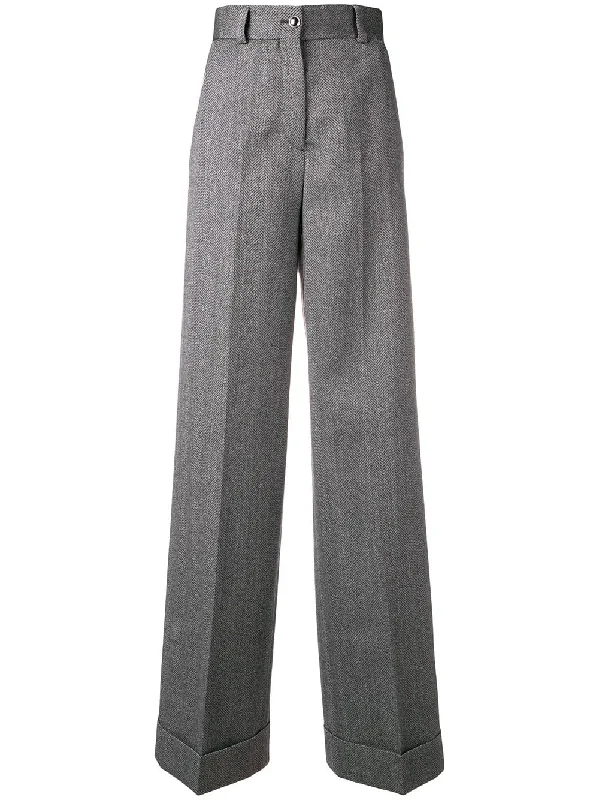 wide leg tailored trousers Trousers Favorite Customer