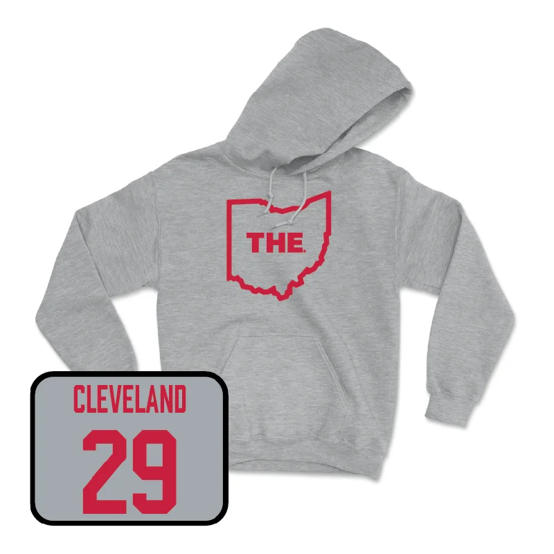 Sport Grey Women's Lacrosse The Hoodie  - Bella Cleveland Hoodie with Emblem Brand Identity