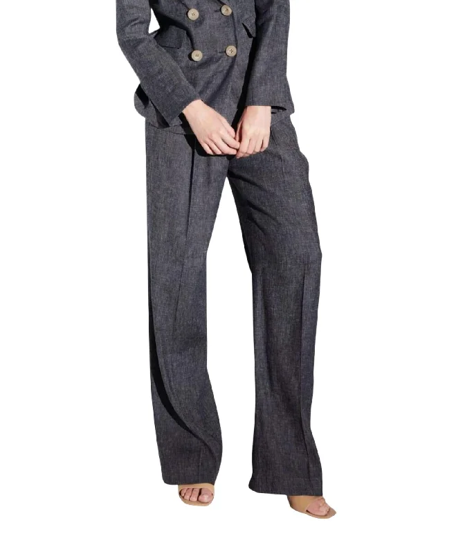 Wide Leg Trouser In Multi Trousers Mesh Breathable