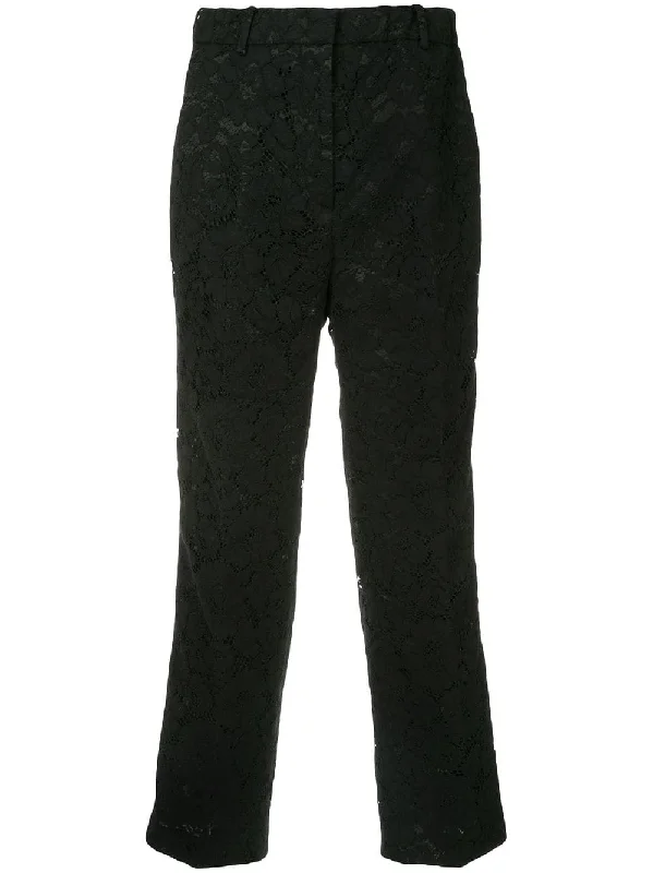 cropped lace trousers Trousers Tapered Slim Fit