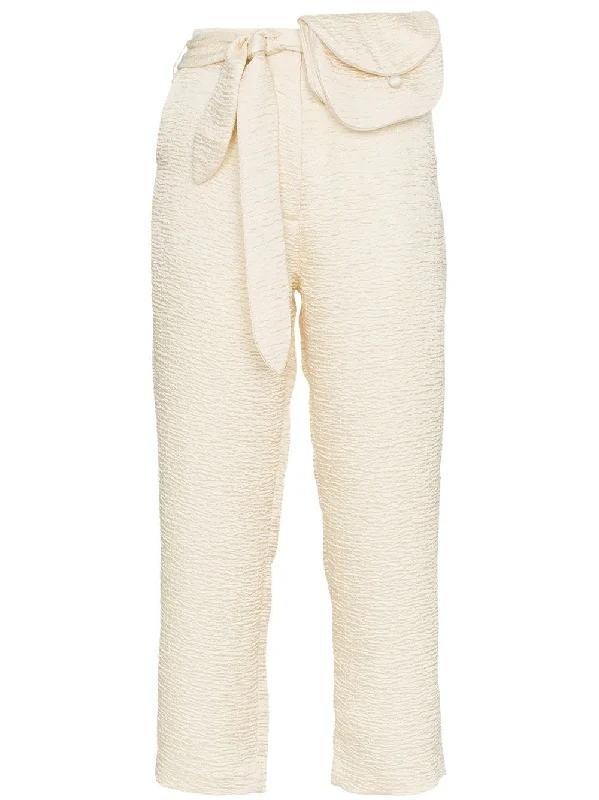 Raimo belted cropped judo trousers Trousers Ceremony Elegant