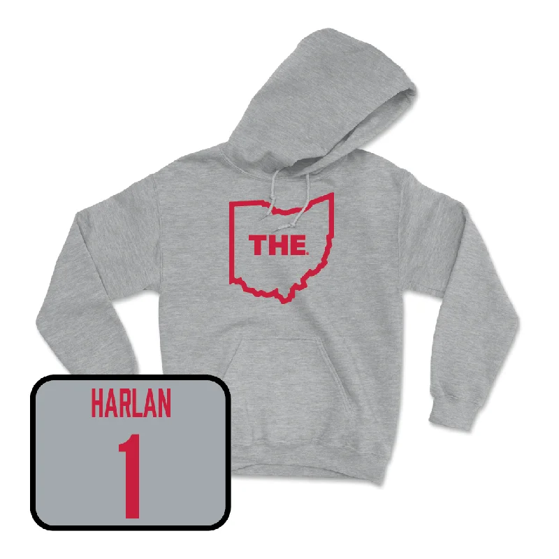 Sport Grey Women's Lacrosse The Hoodie - Delaney Harlan Hoodie with Contrast Stitching Detailed Premium