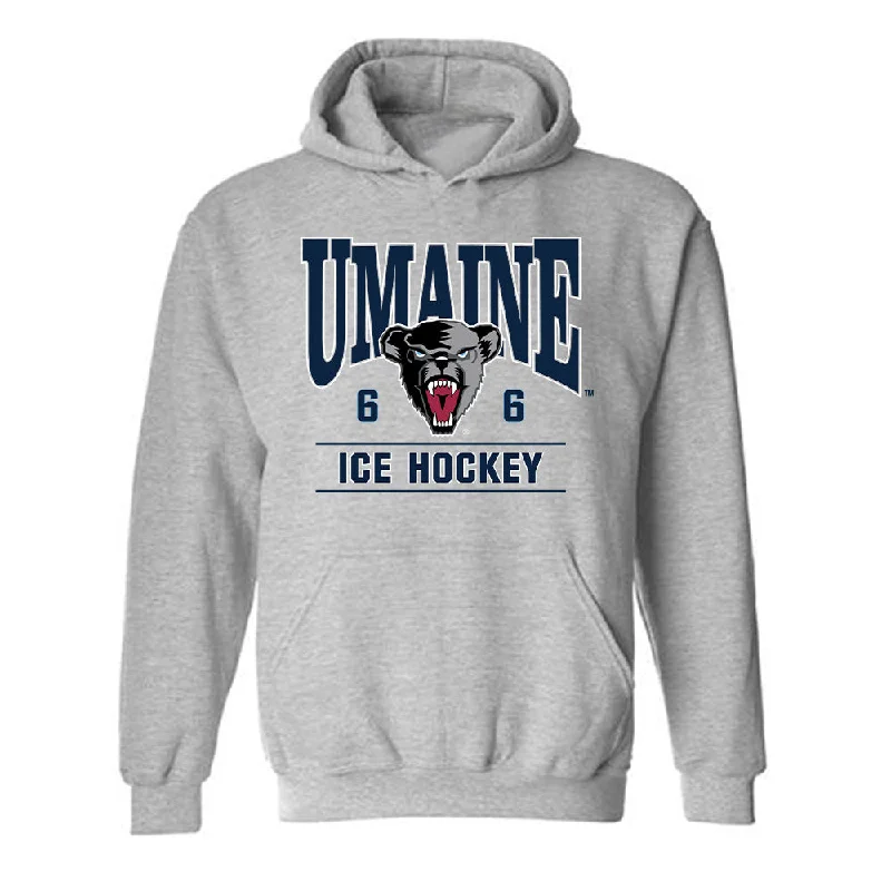 Maine - NCAA Women's Ice Hockey : Gracie Hanson - Classic Fashion Shersey Hooded Sweatshirt Hoodie with Hidden Zipper Minimalist Clean Maine - NCAA Women's Ice Hockey : Gracie Hanson - Classic Fashion Shersey Hooded Sweatshirt Hoodie with Hidden Zipper Minimalist Clean
