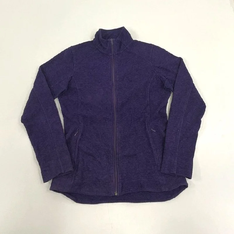 Women's Duluth Trading Purple Fleece full Zip Jacket - Size XS Nylon Fabric Polyester Fabric Spandex Fabric