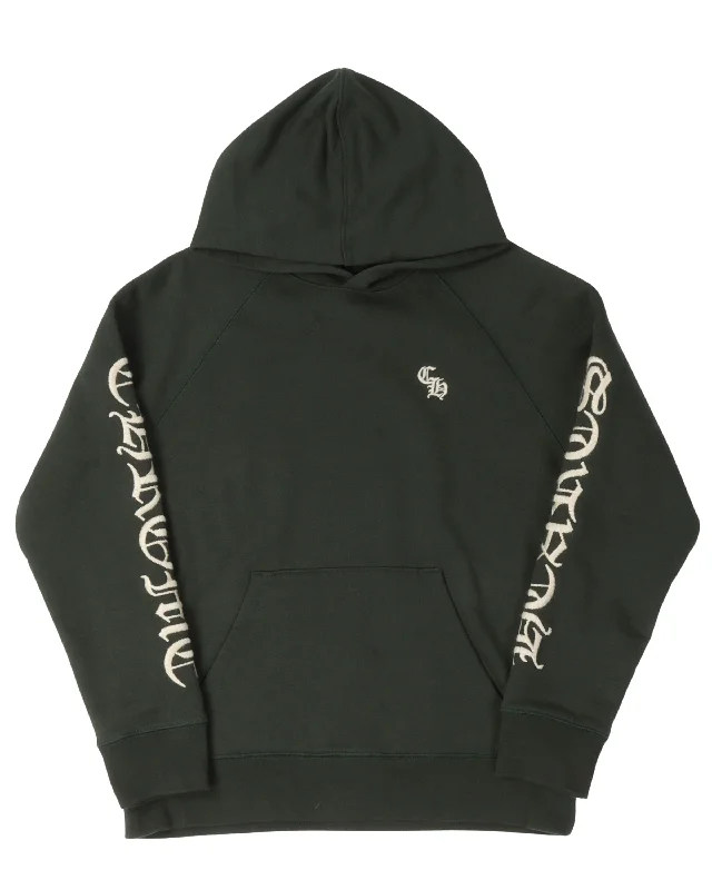 Embroidered CH Hoodie Hoodie with V-Neck Classic Versatile