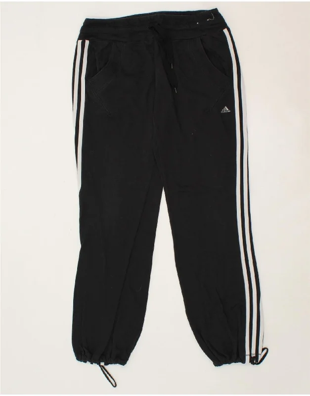 ADIDAS Womens Tracksuit Trousers Joggers UK 12 Medium Black Polyester Trousers Brand Named ADIDAS Womens Tracksuit Trousers Joggers UK 12 Medium Black Polyester Trousers Brand Named