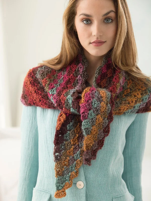 Bella Vista Shawl (Crochet) Soft Cashmere Shawl Wrap