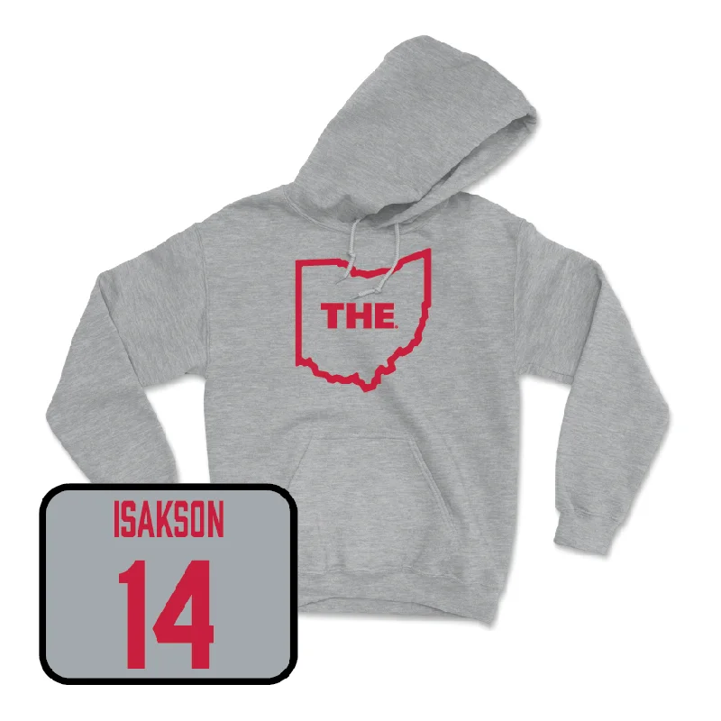 Sport Grey Women's Lacrosse The Hoodie  - SK Isakson Hoodie with Lace Feminine Delicate