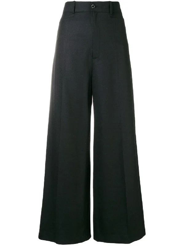 creased palazzo trousers Trousers Flared Retro