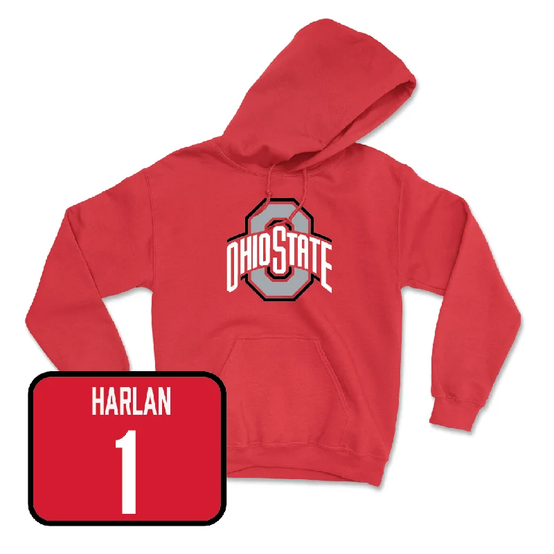 Red Women's Lacrosse Team Hoodie - Delaney Harlan Hoodie Sweatshirt Pullover