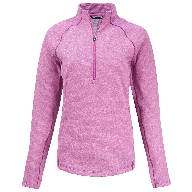 Cutter & Buck Women's Gelato Heather Peshastin Eco Recycled Half Zip Pullover dolman Sleeve Top Cutter & Buck Women's Gelato Heather Peshastin Eco Recycled Half Zip Pullover dolman Sleeve Top