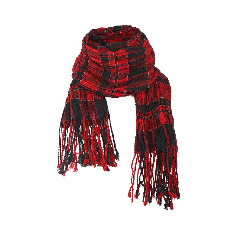 Unisex Warm Scarf Cozy Shawl Soft Long Wrap for Fall Winter Elegant Long Shawl Scarf