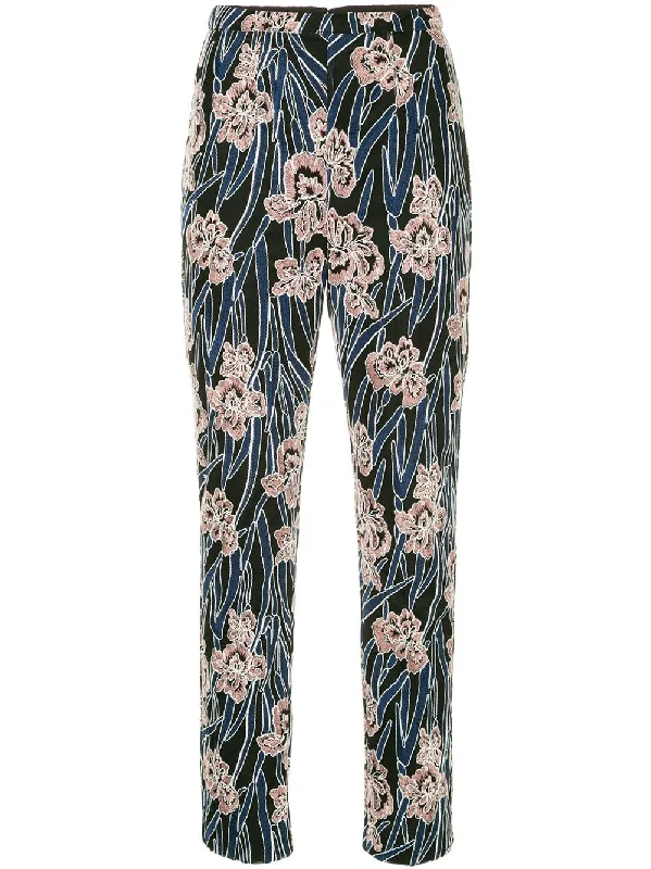 embroidered floral trousers Trousers Travel Practical