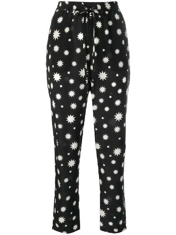 starburst print trousers Trousers Pleated Formal