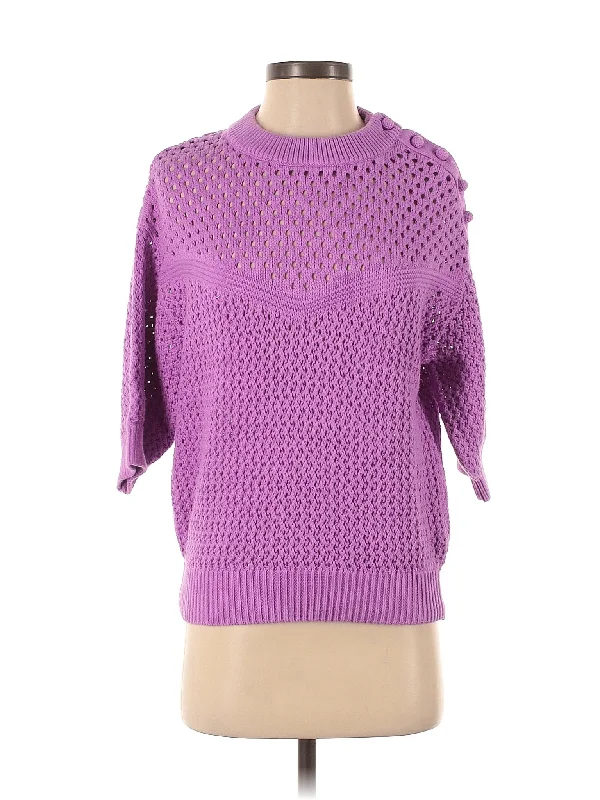 Pullover Sweater Shirred Sleeve Feminine