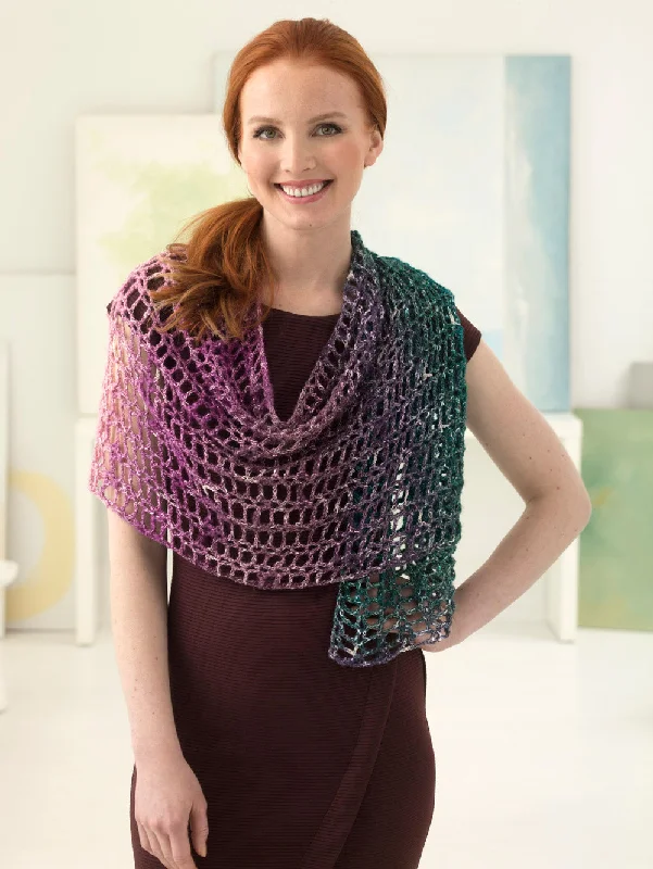 Sparkle Shawl (Crochet) - Version 1 Chic Knitted Shawl Wrap