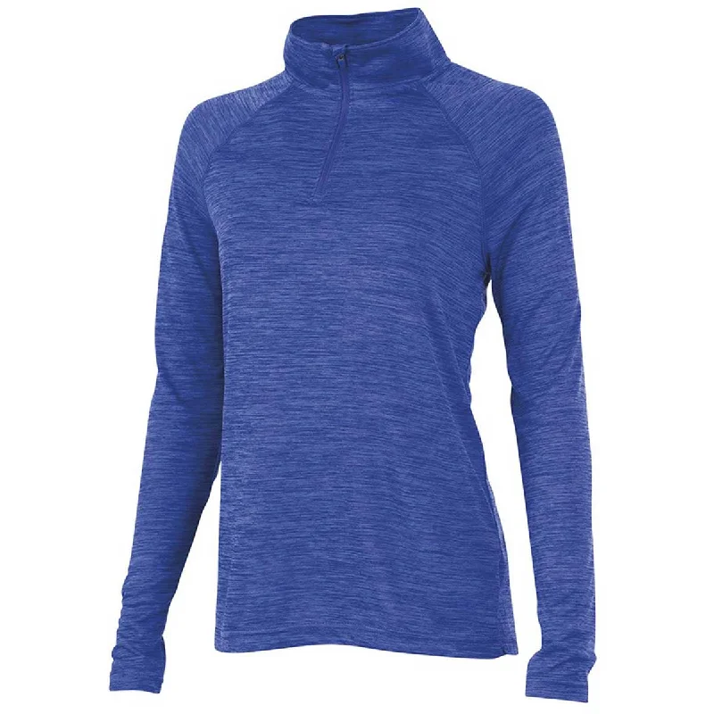 Charles River Women's Royal Space Dye Performance Pullover Set Sleeve Pullover