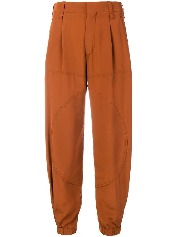 balloon leg cropped trousers Trousers sophisticated sleek