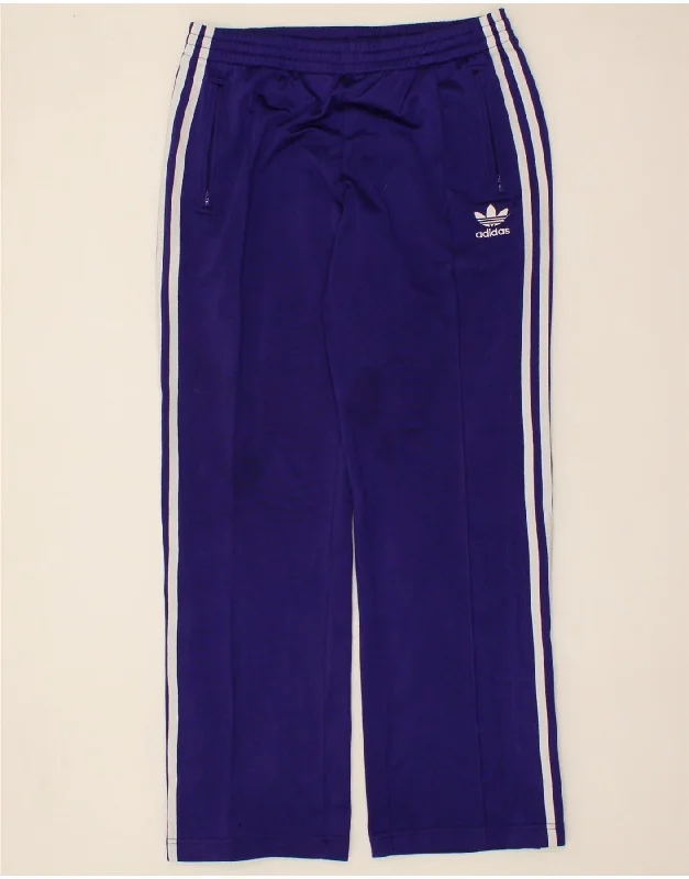 ADIDAS Womens Tracksuit Trousers EU 38 Medium  Blue Polyester Trousers Cargo Utility