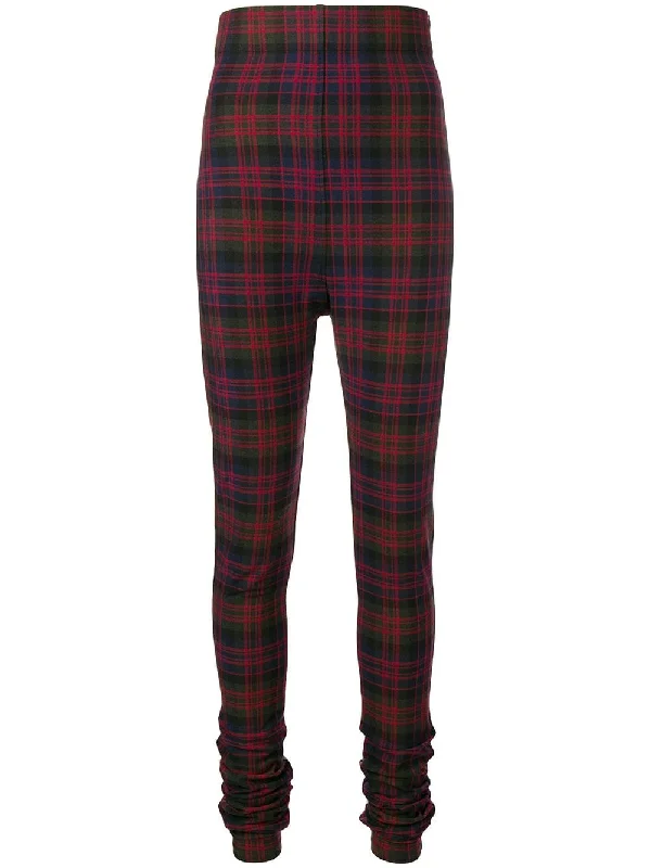 plaid trousers Trousers practical easy-care