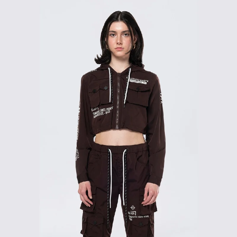 Hooded Utility Full Zip Jacket - Espresso Corduroy Jacket Velvet Jacket Brocade Jacket Hooded Utility Full Zip Jacket - Espresso Corduroy Jacket Velvet Jacket Brocade Jacket
