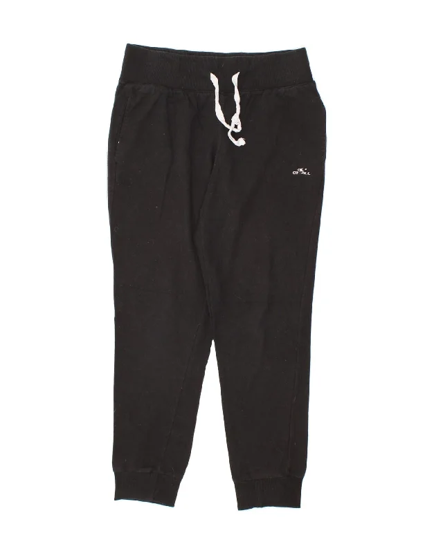 O'NEILL Womens Tracksuit Trousers Joggers UK 14 Medium  Black Cotton Trousers Fleece Cozy