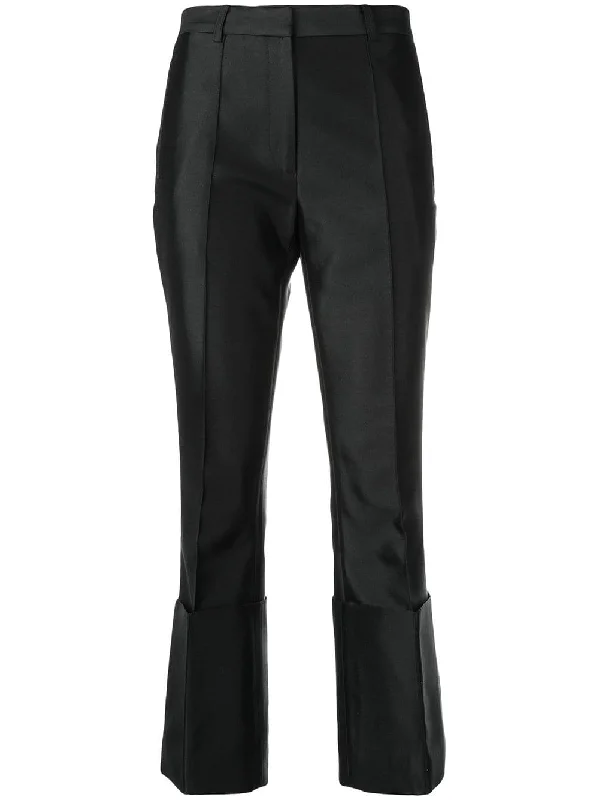cropped slim-fit trousers Trousers trendy modern