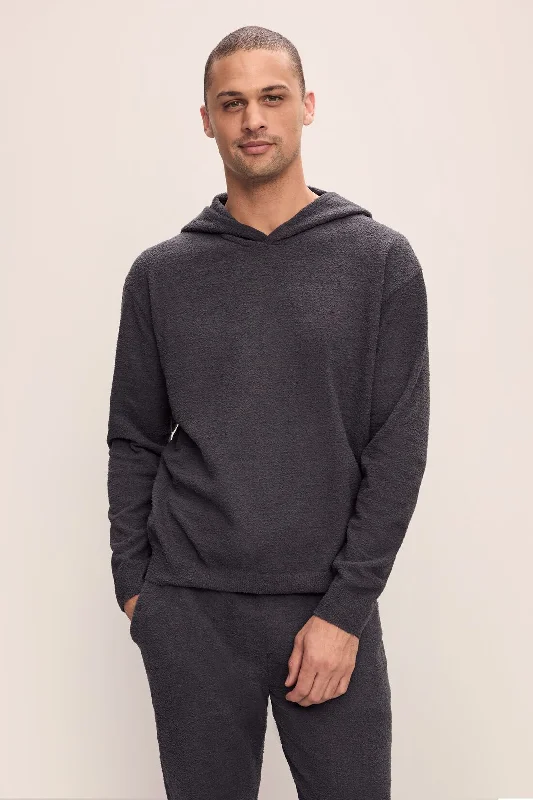 Men's Recycled Boucle Hoodie Hoodie with Lining Warm Insulated