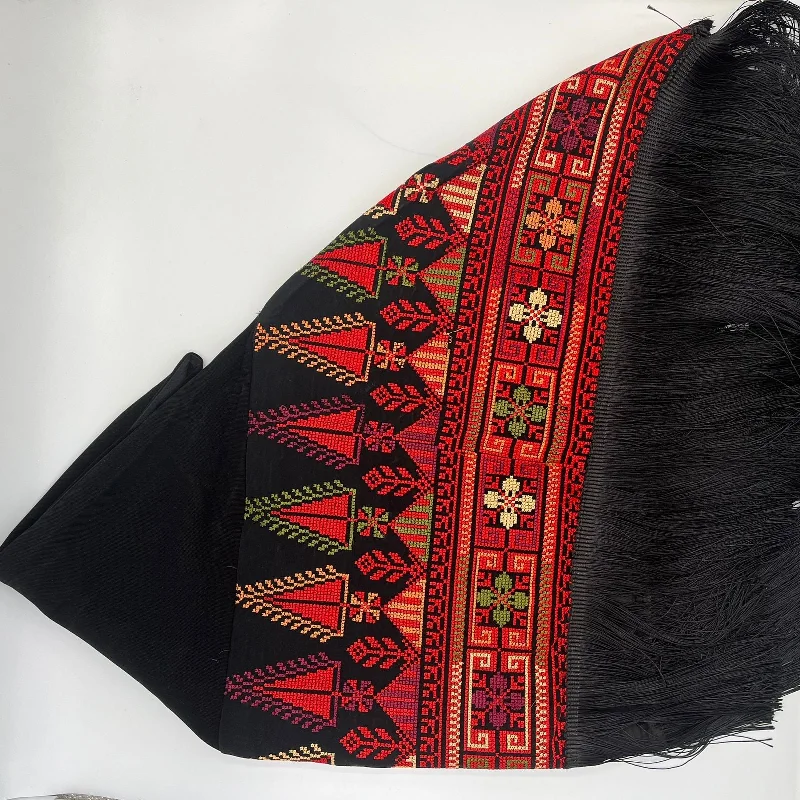 Red Embroidered