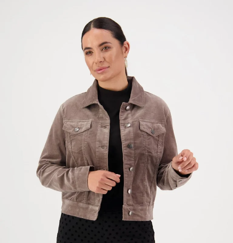 Vassalli Jacket CORD Taupe Denim Jacket Leather Jacket Suede Jacket