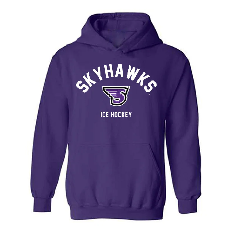 Stonehill - NCAA Women's Ice Hockey : Brianna Walkom - Classic Shersey Hooded Sweatshirt Hoodie with Relaxed Fit Easy Casual Stonehill - NCAA Women's Ice Hockey : Brianna Walkom - Classic Shersey Hooded Sweatshirt Hoodie with Relaxed Fit Easy Casual