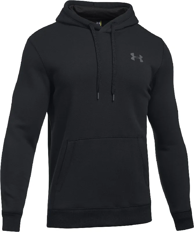 Men's UA Rival Fleece Fitted Hoodie|-|Chandail ajusté à capuchon UA Rival Homme Hoodie with Double Zipper Versatile Adjustable