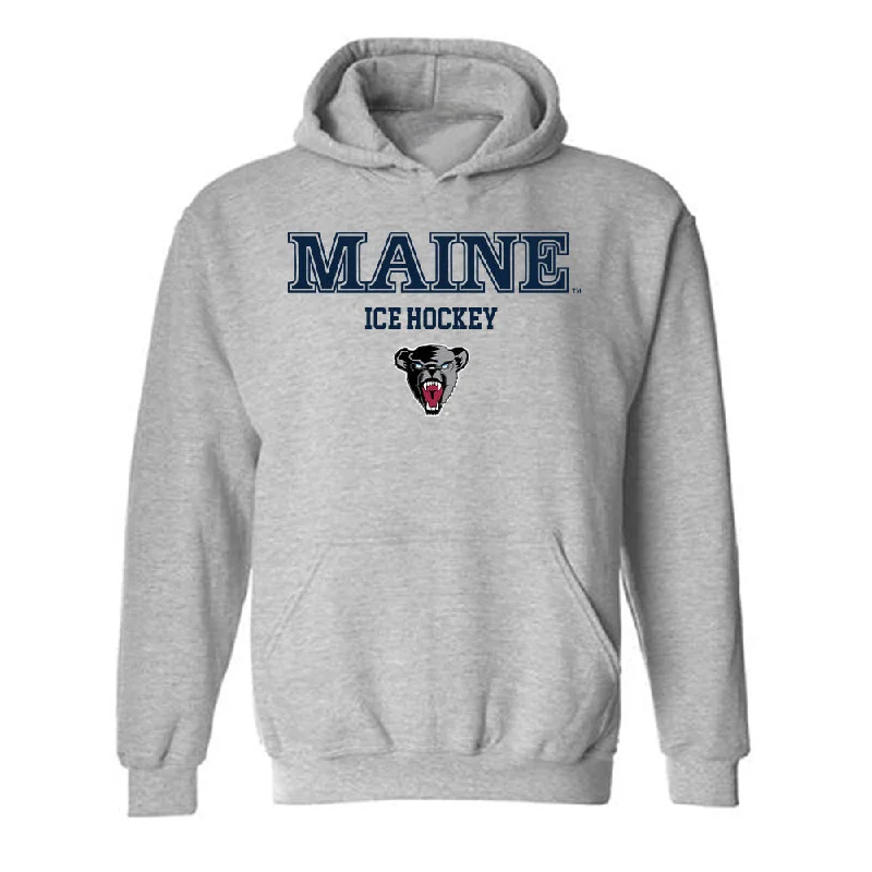 Maine - NCAA Women's Ice Hockey : Kendall Sundby - Sports Shersey Hooded Sweatshirt Hoodie with Button Placket Classic Preppy Maine - NCAA Women's Ice Hockey : Kendall Sundby - Sports Shersey Hooded Sweatshirt Hoodie with Button Placket Classic Preppy