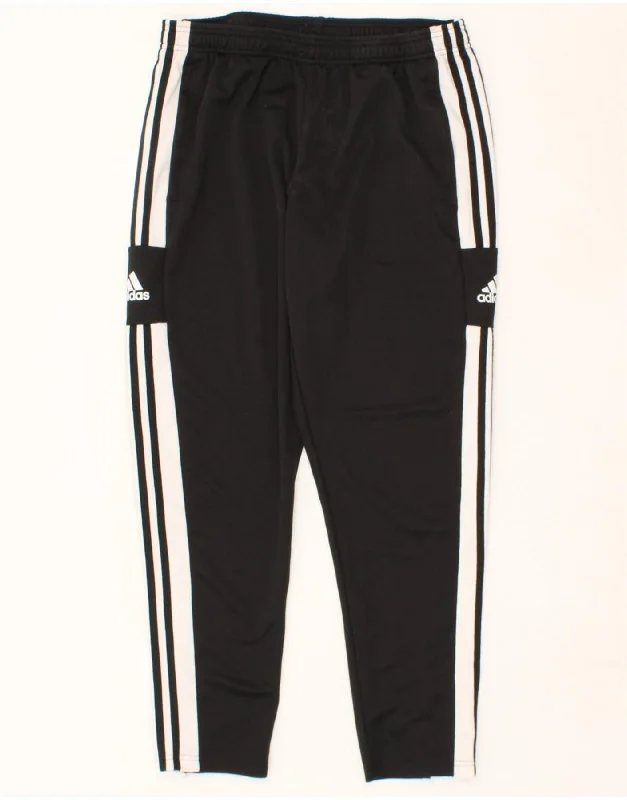 ADIDAS Womens Aeroready Graphic Tracksuit Trousers XL  Black Polyester Trousers Handmade Artisanal