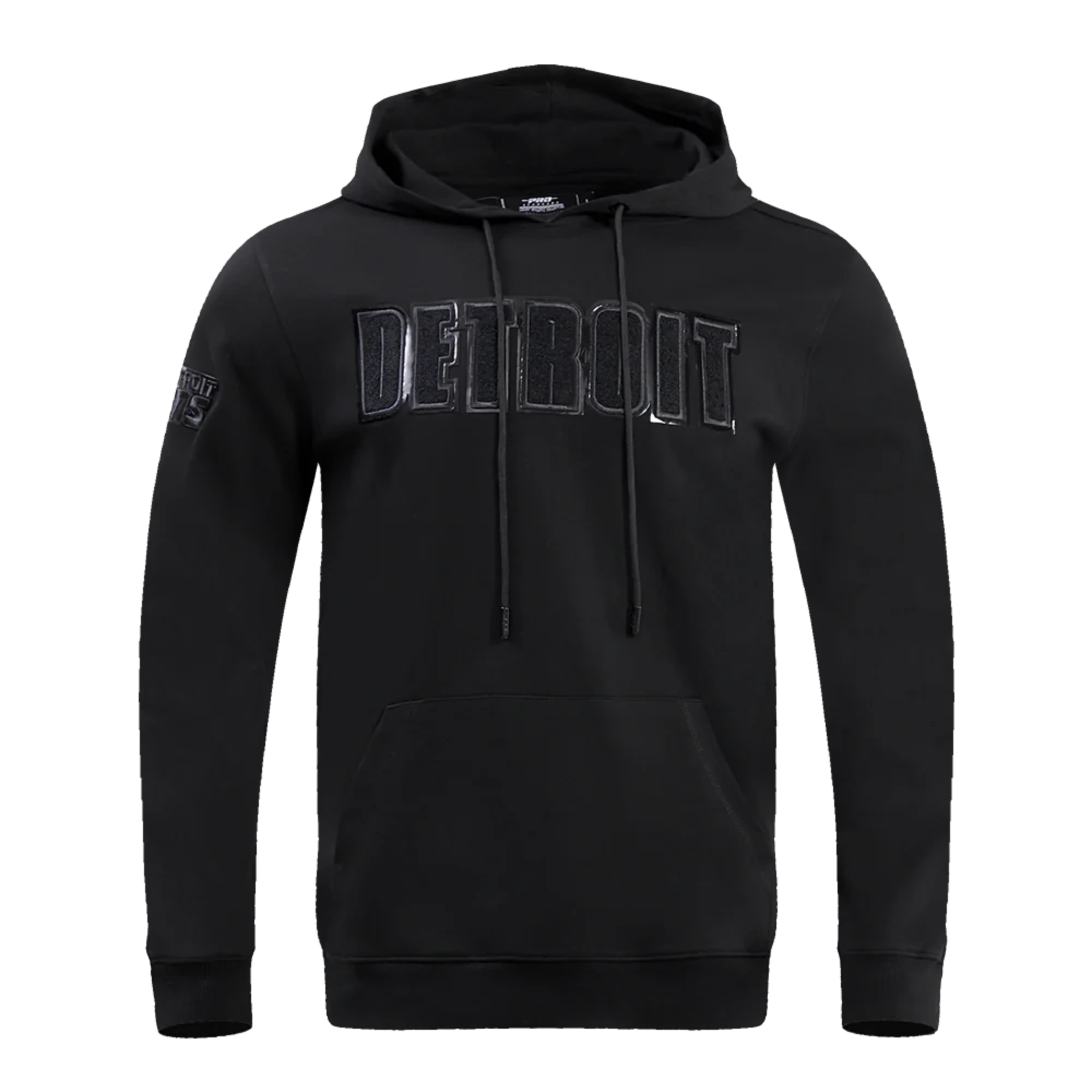 Men's Pro Standard Detroit Lions NFL Hoodie "Triple Black" Hoodie with Contrast Stitching Detailed Premium Men's Pro Standard Detroit Lions NFL Hoodie "Triple Black" Hoodie with Contrast Stitching Detailed Premium