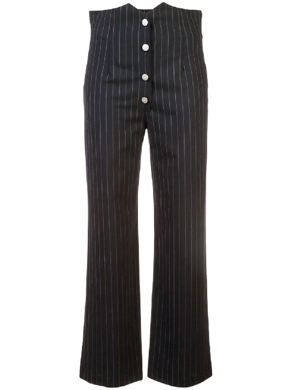 striped high-waist trousers Trousers Cargo Utility