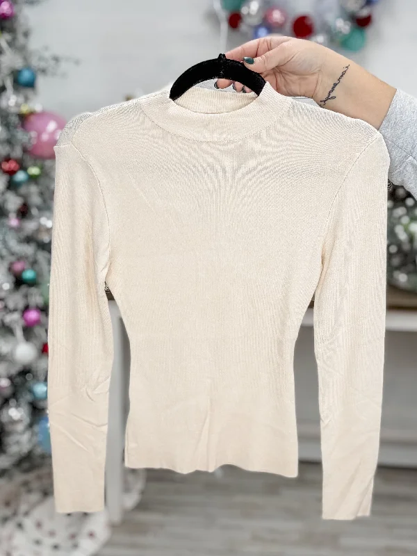 Good Impressions Sweater - Cream Transparent Opaque Sheer