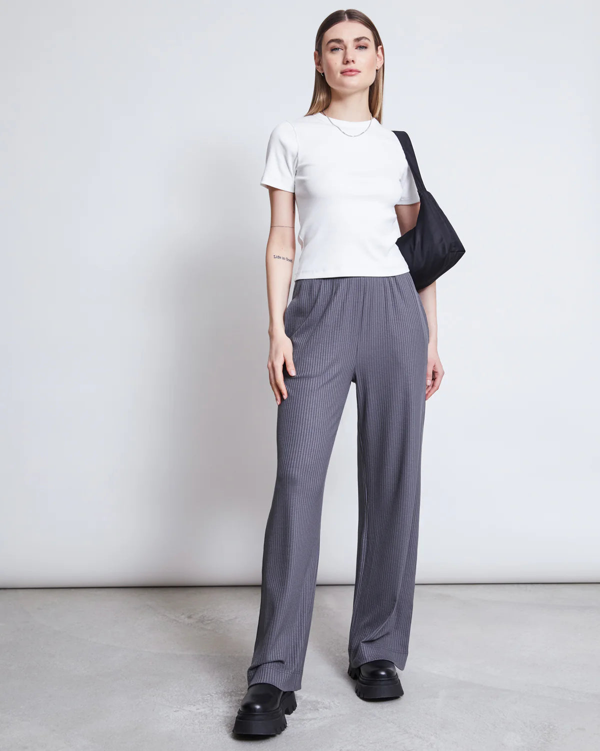 JAN 'N JUNE Smilla trousers dark grey women Trousers Canvas Durable