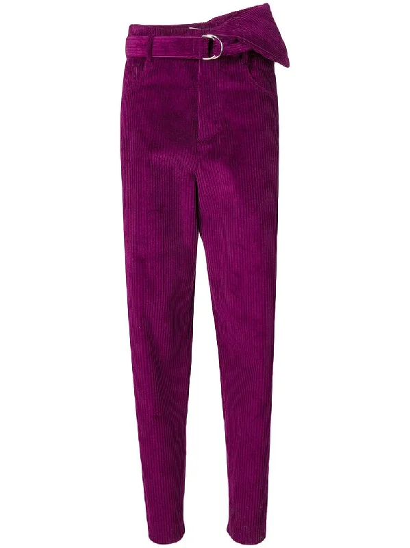 high-waisted textured trousers Trousers practical durable