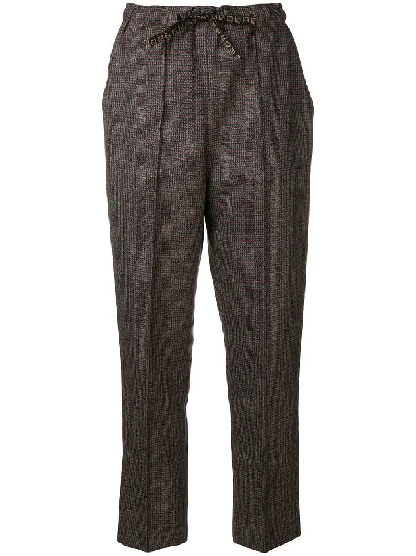 micro check trousers Trousers Mesh Breathable