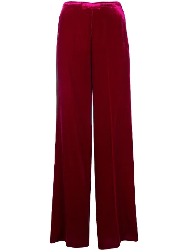 relaxed fit velvet trousers Trousers Denim Blue