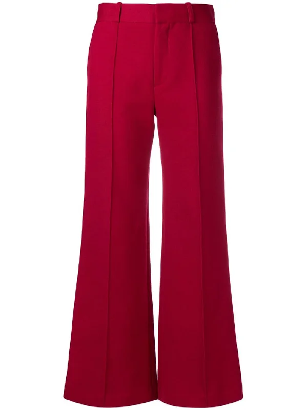 flared high-waisted trousers Trousers Handmade Artisanal