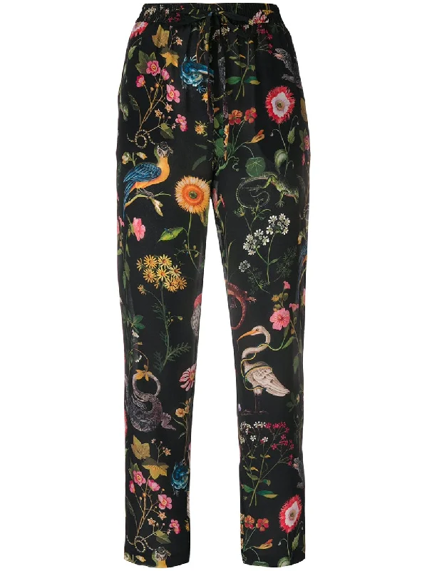 cropped printed trousers Trousers Modern Contemporary